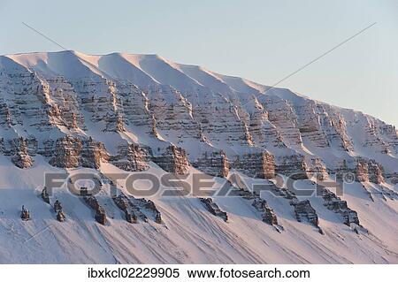 "Typically shaped mountain in a wintry Spitsbergen, Svalbard, Norway, Europe" View Large Photo Image Stock Photography - "Typically shaped mountain in a wintry Spitsbergen, Svalbard, Norway, Europe". Fotosearch