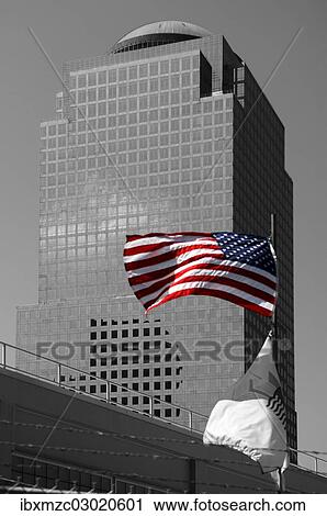 "U. S. flag at Ground Zero in front of a skyscraper, New York City, New York, United States, North America" View Large Photo Image Stock Image - "U. S. flag at Ground Zero in front of a skyscraper, New York City, New York, United States, North America". Fotosearch