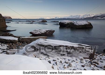 "Ullsfjord near Oldervik in winter, Tromso, Norway, Europe" View Large Photo Image Stock Image - "Ullsfjord near Oldervik in winter, Tromso, Norway, Europe". Fotosearch