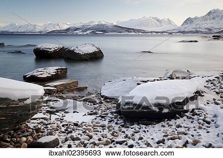 "Ullsfjord near Oldervik in winter, Tromso, Norway, Europe" View Large Photo Image Stock Image - "Ullsfjord near Oldervik in winter, Tromso, Norway, Europe". Fotosearch