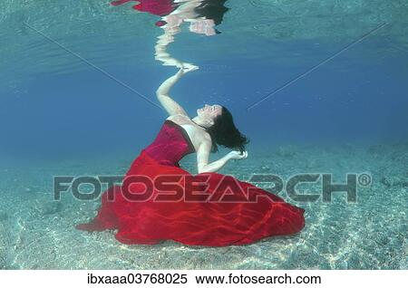 "Underwater model presenting fashion in the sea, Greece, Europe" View Large Photo Image Stock Photography - "Underwater model presenting fashion in the sea, Greece, Europe". Fotosearch
