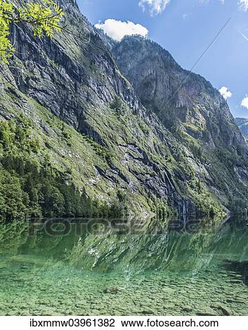 "Upper Lake with reflection, Salet am Konigssee, Berchtesgaden National Park, Berchtesgadener Land district, Upper Bavaria, Bavaria, Germany, Europe" View Large Photo Image Stock Image - "Upper Lake with reflection, Salet am Konigssee, Berchtesgaden National Park, Berchtesgadener Land district, Upper Bavaria, Bavaria, Germany, Europe". Fotosearch