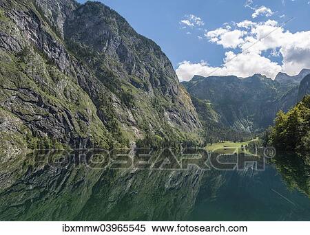 "Upper Lake with reflection, Salet am Konigssee, Berchtesgaden National Park, Berchtesgadener Land district, Upper Bavaria, Bavaria, Germany, Europe" View Large Photo Image Stock Photography - "Upper Lake with reflection, Salet am Konigssee, Berchtesgaden National Park, Berchtesgadener Land district, Upper Bavaria, Bavaria, Germany, Europe". Fotosearch