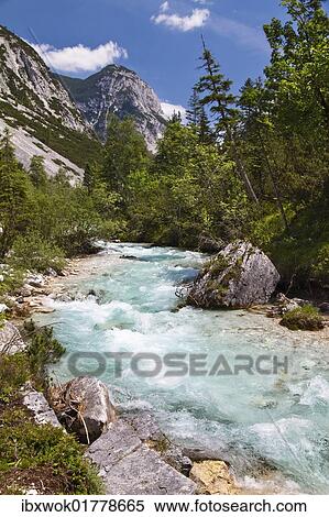 "Upper reaches of the Isar River in Hinterautal valley, Karwendel Mountains, Alps, Tyrol, Austria, Europe" View Large Photo Image Stock Photography - "Upper reaches of the Isar River in Hinterautal valley, Karwendel Mountains, Alps, Tyrol, Austria, Europe". Fotosearch