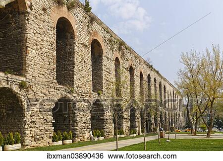 "Valens Aqueduct, Fatih Memorial Park, Fatih Anit Parki, Fatih district, Istanbul, European Side, Turkey, Asia" View Large Photo Image Stock Photograph - "Valens Aqueduct, Fatih Memorial Park, Fatih Anit Parki, Fatih district, Istanbul, European Side, Turkey, Asia". Fotosearch