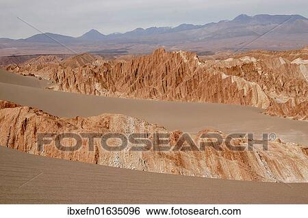 Stock Photograph - "Valle de la Luna, moon valley, near San Pedro de Atacama, Atacama Desert, Chile, South America". Fotosearch