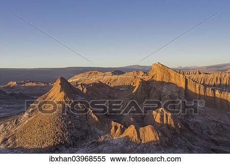 "Valle de la Luna or Valley of the Moon in the evening light, San Pedro de Atacama, Antofagasta Region, Chile, South America" View Large Photo Image Stock Photography - "Valle de la Luna or Valley of the Moon in the evening light, San Pedro de Atacama, Antofagasta Region, Chile, South America". Fotosearch