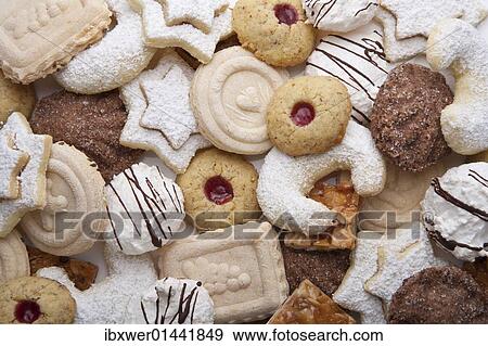 "Various cookies, Christmas cookies, Christmas cookies, cakes, vanilla, coconut macaroons, Christmas, Germany, Europe" View Large Photo Image Stock Photo - "Various cookies, Christmas cookies, Christmas cookies, cakes, vanilla, coconut macaroons, Christmas, Germany, Europe". Fotosearch