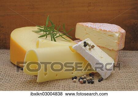 "Various types of cheeses, Germany, Europe" View Large Photo Image Stock Photo - "Various types of cheeses, Germany, Europe". Fotosearch