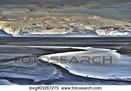 "Vatnajoekull Glacier with Sander Skeioararsandur outwash plain, Skeioararsandur, Southern Region, Iceland, Europe" View Large Photo Image Stock Photography - "Vatnajoekull Glacier with Sander Skeioararsandur outwash plain, Skeioararsandur, Southern Region, Iceland, Europe". Fotosearch