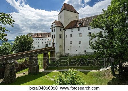Stock Photo - "Veste Oberhaus fortress, Passau, Lower Bavaria, Bavaria, Germany, Europe". Fotosearch