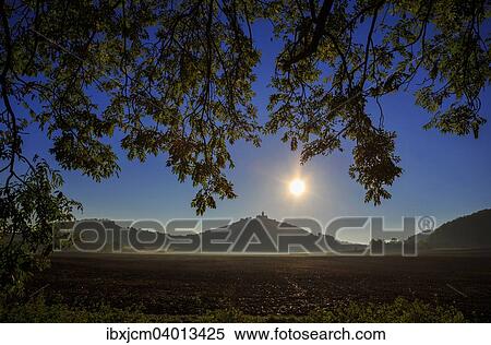 Stock Photography - "Veste Wachsenburg castle in the morning, Wandersleben, Thuringia, Germany, Europe". Fotosearch