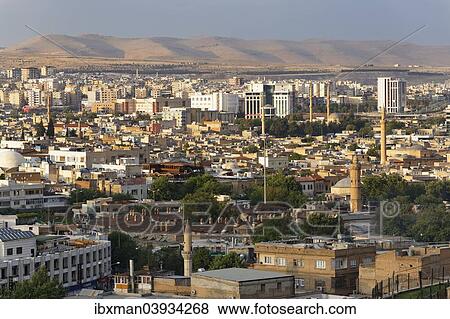 "View across the historic centre of Sanliurfa, Urfa, Sanliurfa, Southeastern Anatolia, Anatolia, Turkey, Asia" View Large Photo Image Stock Photo - "View across the historic centre of Sanliurfa, Urfa, Sanliurfa, Southeastern Anatolia, Anatolia, Turkey, Asia". Fotosearch