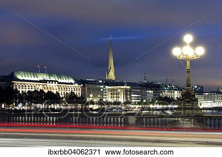 "View across the Inner Alster towards representative office buildings, hotels, and commercial buildings on Jungfernstieg promenade, Hamburg, Germany, Europe" View Large Photo Image Stock Image - "View across the Inner Alster towards representative office buildings, hotels, and commercial buildings on Jungfernstieg promenade, Hamburg, Germany, Europe". Fotosearch