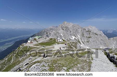 "View down from the 2334m high Hafelekarspitze Mountain towards the Hafelekar mountain station and Seegrube Mountain, including the Inn Valley, Tyrol, Austria, Europe" View Large Photo Image Stock Photograph - "View down from the 2334m high Hafelekarspitze Mountain towards the Hafelekar mountain station and Seegrube Mountain, including the Inn Valley, Tyrol, Austria, Europe". Fotosearch