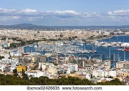"View from Bellver Castle, 13th century, Palma de Majorca, Majorca, Balearic Islands, Spain, Europe" View Large Photo Image Stock Photography - "View from Bellver Castle, 13th century, Palma de Majorca, Majorca, Balearic Islands, Spain, Europe". Fotosearch