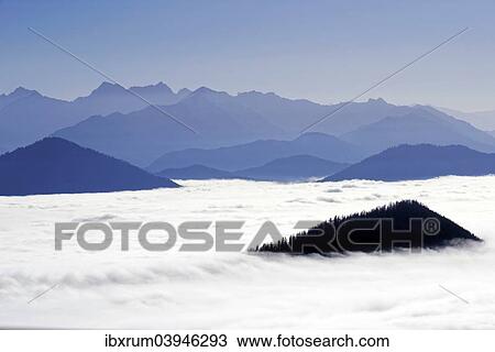"View from Brauneck to the Karwendel in fog, Lenggries, Upper Bavaria, Bavaria, Germany, Europe" View Large Photo Image Stock Image - "View from Brauneck to the Karwendel in fog, Lenggries, Upper Bavaria, Bavaria, Germany, Europe". Fotosearch