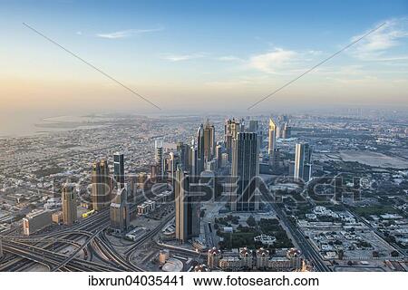 "View from Burj Khalifa, Dubai, Emirate of Dubai, United Arab Emirates, Asia" View Large Photo Image Stock Image - "View from Burj Khalifa, Dubai, Emirate of Dubai, United Arab Emirates, Asia". Fotosearch