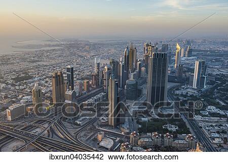 "View from Burj Khalifa, Dubai, Emirate of Dubai, United Arab Emirates, Asia" View Large Photo Image Stock Image - "View from Burj Khalifa, Dubai, Emirate of Dubai, United Arab Emirates, Asia". Fotosearch