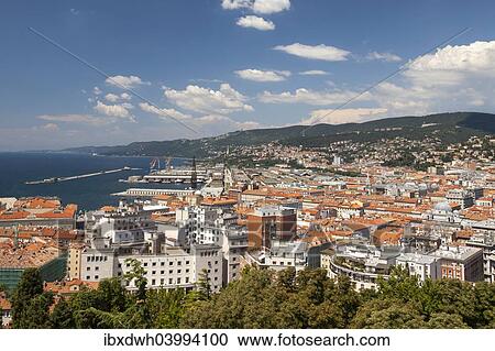 "View from Castel San Giusto, Trieste, Friuli-Venezia Giulia, Italy, Europe" View Large Photo Image Stock Image - "View from Castel San Giusto, Trieste, Friuli-Venezia Giulia, Italy, Europe". Fotosearch