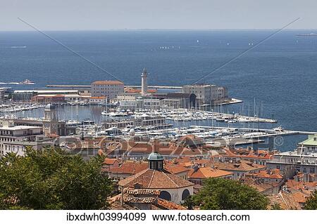 "View from Castel San Giusto, Trieste, Friuli-Venezia Giulia, Italy, Europe" View Large Photo Image Stock Photo - "View from Castel San Giusto, Trieste, Friuli-Venezia Giulia, Italy, Europe". Fotosearch