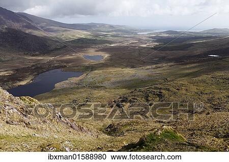 "View from Connor Pass to Brandon Bay, Dingle Peninsula, County Kerry, Ireland, British Isles, Europe" View Large Photo Image Stock Image - "View from Connor Pass to Brandon Bay, Dingle Peninsula, County Kerry, Ireland, British Isles, Europe". Fotosearch
