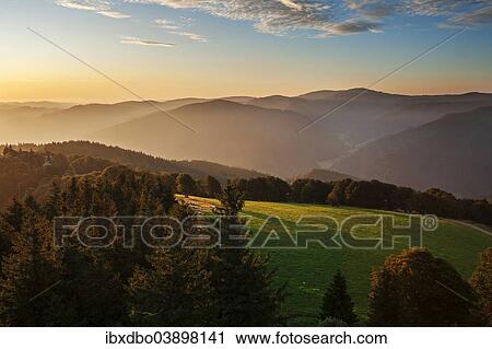 "View from Eugen Keidel Tower on Mt Schauinsland towards Mt Feldberg, Freiburg im Breisgau, Baden-Wurttemberg, Germany, Europe" View Large Photo Image Stock Image - "View from Eugen Keidel Tower on Mt Schauinsland towards Mt Feldberg, Freiburg im Breisgau, Baden-Wurttemberg, Germany, Europe". Fotosearch
