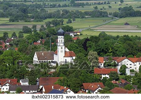 "View from Hirschberg hill to Paehl, Alpine foothills, Five Lakes region, Pfaffenwinkel region, Upper Bavaria, Bavaria, Germany, Europe, PublicGround, Europe" View Large Photo Image Stock Image - "View from Hirschberg hill to Paehl, Alpine foothills, Five Lakes region, Pfaffenwinkel region, Upper Bavaria, Bavaria, Germany, Europe, PublicGround, Europe". Fotosearch