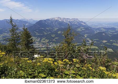 "View from Kehlstein Mountain towards Untersberg, right Salzachtal, Berchtesgaden, Berchtesgaden Alps, Upper Bavaria, Bavaria, Germany, Europe" View Large Photo Image Stock Image - "View from Kehlstein Mountain towards Untersberg, right Salzachtal, Berchtesgaden, Berchtesgaden Alps, Upper Bavaria, Bavaria, Germany, Europe". Fotosearch