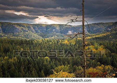 "View from Kuhstall lookout point, Elbe Sandstone Mountains, Saxony, Germany, Europe" View Large Photo Image Stock Photo - "View from Kuhstall lookout point, Elbe Sandstone Mountains, Saxony, Germany, Europe". Fotosearch