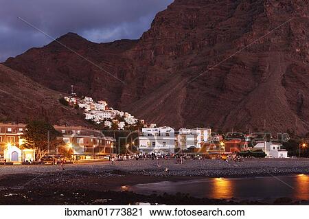 "View from La Playa to La Calera, Valle Gran Rey, La Gomera, Canary Islands, Spain, Europe" View Large Photo Image Stock Image - "View from La Playa to La Calera, Valle Gran Rey, La Gomera, Canary Islands, Spain, Europe". Fotosearch