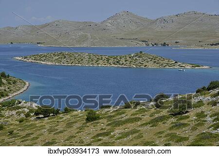 "View from Levrnaka island over the Kornati Islands, Adriatic Sea, Kornati Islands National Park, Croatia, Europe" View Large Photo Image Stock Image - "View from Levrnaka island over the Kornati Islands, Adriatic Sea, Kornati Islands National Park, Croatia, Europe". Fotosearch