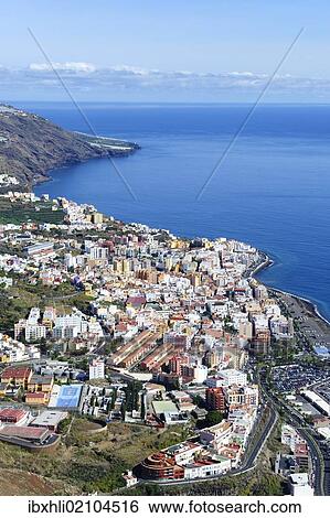 "View from Mirador de la Concepcion across Santa Cruz de la Palma, capital of La Palma, Canary Islands, Spain, Europe, PublicGround, Europe" View Large Photo Image Stock Photograph - "View from Mirador de la Concepcion across Santa Cruz de la Palma, capital of La Palma, Canary Islands, Spain, Europe, PublicGround, Europe". Fotosearch