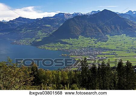 "View from Mt Burgenstock of the municipality of Buochs? Çï? Çïon Lake Lucerne, Canton of Nidwalden, Switzerland, Europe" View Large Photo Image Stock Photo - "View from Mt Burgenstock of the municipality of Buochs? Çï? Çïon Lake Lucerne, Canton of Nidwalden, Switzerland, Europe". Fotosearch