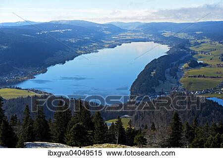 "View from Mt Dent de Vaulion of Lac de Joux in the Vallee de Joux, Canton of Jura, Canton of Vaud, Switzerland, Europe" View Large Photo Image Stock Photography - "View from Mt Dent de Vaulion of Lac de Joux in the Vallee de Joux, Canton of Jura, Canton of Vaud, Switzerland, Europe". Fotosearch