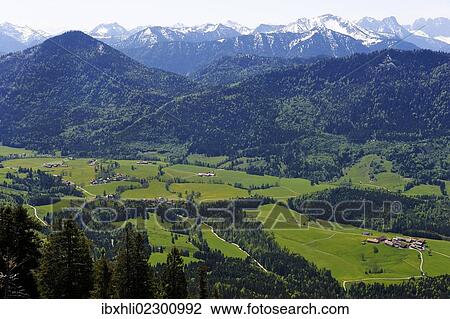 "View from Mt Hirschkopfhoernl to Jachenau, Toelzer Land region, Isarwinkel region, Upper Bavaria, Bavaria, Germany, Europe, PublicGround, Europe" View Large Photo Image Stock Image - "View from Mt Hirschkopfhoernl to Jachenau, Toelzer Land region, Isarwinkel region, Upper Bavaria, Bavaria, Germany, Europe, PublicGround, Europe". Fotosearch