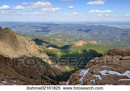 "View from Pikes Peak Highway to the Pike National Forest, Colorado Springs, Colorado, USA" View Large Photo Image Stock Photography - "View from Pikes Peak Highway to the Pike National Forest, Colorado Springs, Colorado, USA". Fotosearch