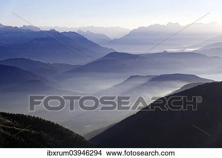 "View from the Benediktenwand ridge into the Brandenberg Alps and Karwendel Alpine ridge, Lenggries, Upper Bavaria, Bavaria, Germany, Europe" View Large Photo Image Picture - "View from the Benediktenwand ridge into the Brandenberg Alps and Karwendel Alpine ridge, Lenggries, Upper Bavaria, Bavaria, Germany, Europe". Fotosearch