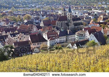 "View from the castle on the old town in autumn, Esslingen am Neckar, Baden-Wurttemberg, Germany, Europe" View Large Photo Image Stock Image - "View from the castle on the old town in autumn, Esslingen am Neckar, Baden-Wurttemberg, Germany, Europe". Fotosearch