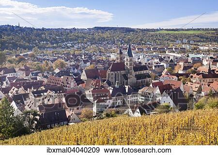 "View from the castle on the old town in autumn, Esslingen am Neckar, Baden-Wurttemberg, Germany, Europe" View Large Photo Image Stock Photo - "View from the castle on the old town in autumn, Esslingen am Neckar, Baden-Wurttemberg, Germany, Europe". Fotosearch
