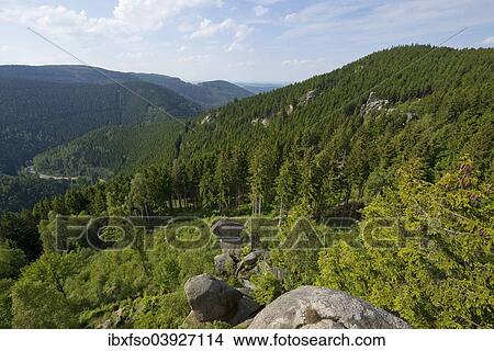 "View from the Feigenbaumklippe or Feigenbaumkanzel rock formation, near Goslar, Harz, Lower Saxony, Germany, Europe" View Large Photo Image Picture - "View from the Feigenbaumklippe or Feigenbaumkanzel rock formation, near Goslar, Harz, Lower Saxony, Germany, Europe". Fotosearch