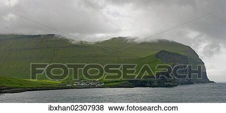 "View from the ferry """"Norroena"""" to the Faroe Islands, Denmark, Europe" View Large Photo Image Stock Photo - "View from the ferry """"Norroena"""" to the Faroe Islands, Denmark, Europe". Fotosearch