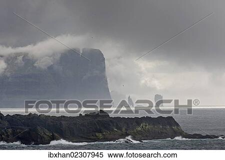 "View from the ferry """"Norroena"""" to the Faroe Islands, Denmark, Europe" View Large Photo Image Stock Photography - "View from the ferry """"Norroena"""" to the Faroe Islands, Denmark, Europe". Fotosearch