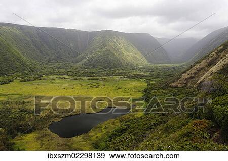 "View from the hiking trail to Waipio Valley, Big Island, Hawaii, USA" View Large Photo Image Stock Photo - "View from the hiking trail to Waipio Valley, Big Island, Hawaii, USA". Fotosearch