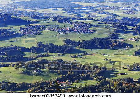 "View from the Hochries about Samerberg mountain village of Torwang, Chiemgau Alps, Chiemgau, Upper Bavaria, Bavaria, Germany, Europe" View Large Photo Image Stock Image - "View from the Hochries about Samerberg mountain village of Torwang, Chiemgau Alps, Chiemgau, Upper Bavaria, Bavaria, Germany, Europe". Fotosearch