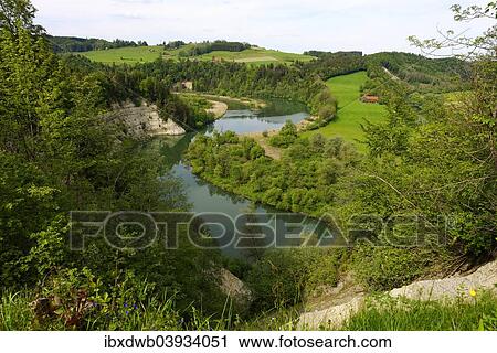 "View from the plateau of the former Burg Kalden Castle of the Iller River, Altusried, Bavarian Swabia, Bavaria, Germany, Europe" View Large Photo Image Stock Image - "View from the plateau of the former Burg Kalden Castle of the Iller River, Altusried, Bavarian Swabia, Bavaria, Germany, Europe". Fotosearch