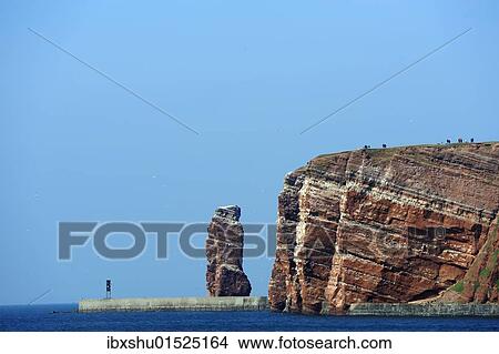 "View from the sea on the """"Lange Anna"""" rock, Helgoland, Schleswig-Holstein, Germany, Europe, Europe" View Large Photo Image Picture - "View from the sea on the """"Lange Anna"""" rock, Helgoland, Schleswig-Holstein, Germany, Europe, Europe". Fotosearch