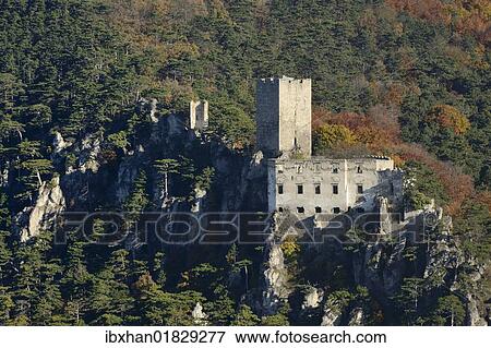 "View from the tower of the ruins of Rauheneck Castle towards the ruins of Rauhenstein Castle, Baden, Lower Austria, Austria, Europe" View Large Photo Image Stock Photo - "View from the tower of the ruins of Rauheneck Castle towards the ruins of Rauhenstein Castle, Baden, Lower Austria, Austria, Europe". Fotosearch