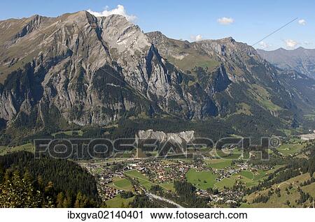 "View into the Kander Valley with a view to Kandersteg, Bernese Oberland, Switzerland, Europe" View Large Photo Image Stock Image - "View into the Kander Valley with a view to Kandersteg, Bernese Oberland, Switzerland, Europe". Fotosearch