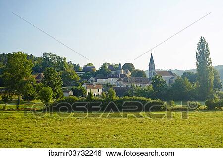 "View of a village in the morning light, Queyssac, Dordogne, Aquitanien, France, Europe" View Large Photo Image Stock Photograph - "View of a village in the morning light, Queyssac, Dordogne, Aquitanien, France, Europe". Fotosearch